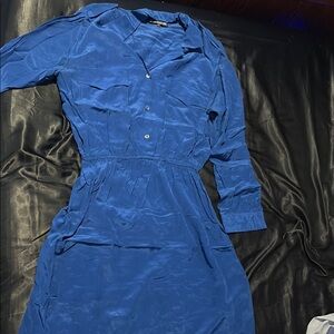 Elegant Blue Women's Dress